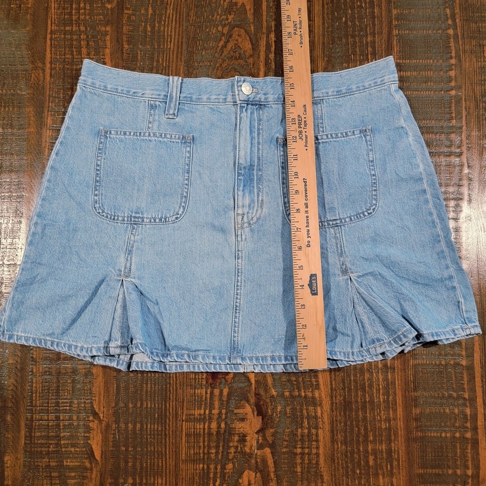 Madewell Denim Blue Jean Skirt Size 30 Women's New With Tags 100% Cotton